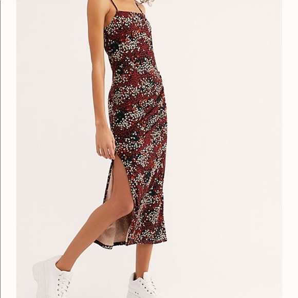 SOLD Free People Stealing Kisses Midi Dress - Picture 4 of 7